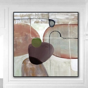 モダン抽象油絵特大抽象画キャンバステクスチャベージュ絵画オリジナル抽象キャンバス壁アートオフィス装飾