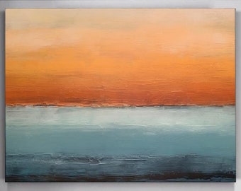 Sunset painting / Extra Large Wall Art / Abstract Painting / Seascape Painting / Large Canvas Art / Paintings On Canvas / Oil Painting