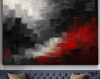 Extra Large Black White Wall Art Large Abstract Painting Original White painting Black Painting Modern Canvas Art White Paintings On Canvas