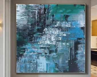 Original Painting on Canvas Large Original Abstract Oil Painting Colorful Acrylic Canvas Art Oversized Oil Painting Extra Large Wall Art