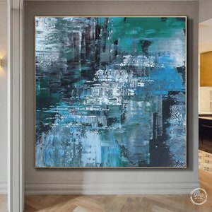 Original Painting on Canvas Large Original Abstract Oil Painting Colorful Acrylic Canvas Art Oversized Oil Painting Extra Large Wall Art