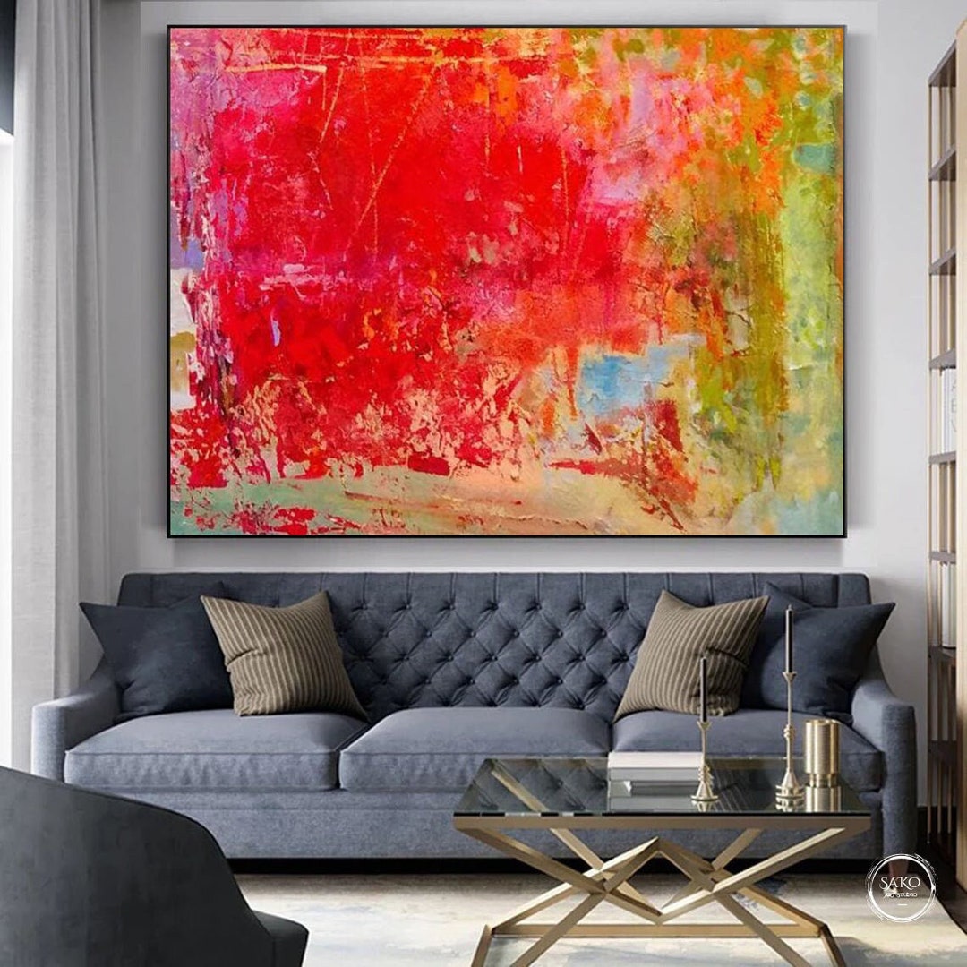 Landscape Painting / Large Original Abstract Oil Painting / - Etsy