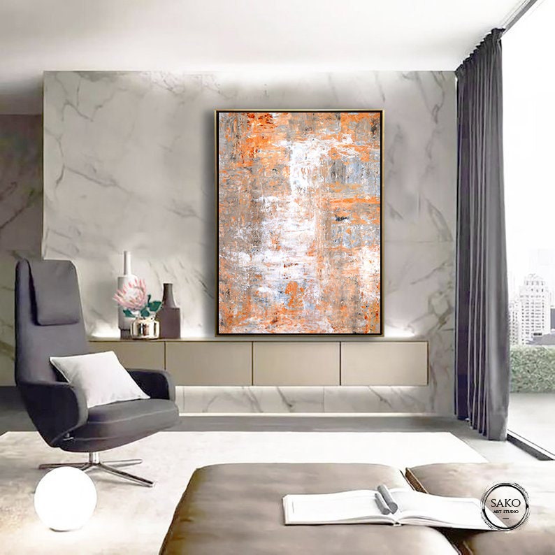 Beige Painting / Extra Large Wall Art / Large Original Abstract Oil Painting / Contemporary Art / Oversize Large Wall Art Decor image 1