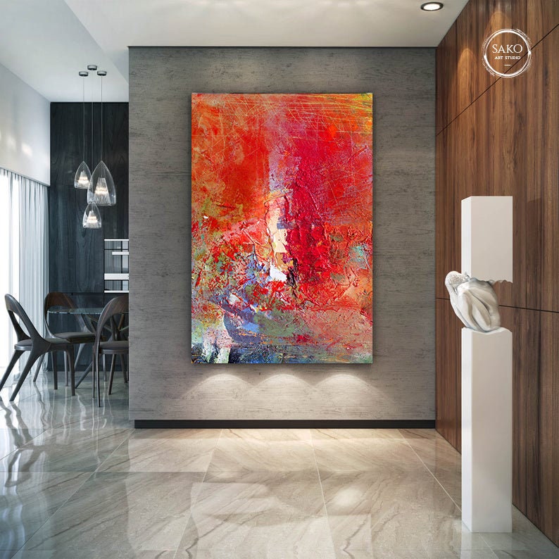 Modern Oil Painting on Canvas Abstract Oil Painting Hand Painted Large Wall  Art for Home Decor MB213 