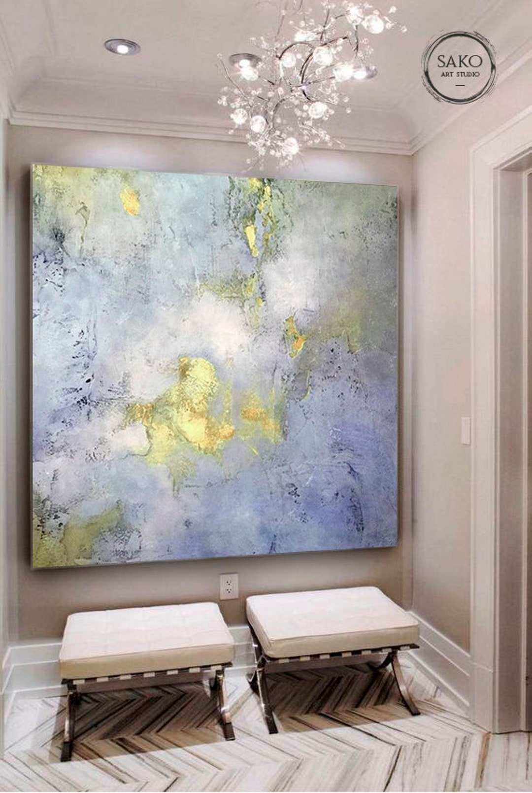 Large Original Abstract Oil Painting / Contemporary Art / Handpainted