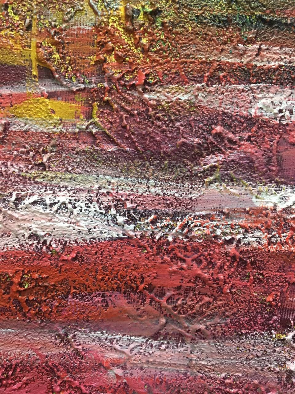 Pintura De Paisaje Pintura Al óleo Abstracta Original Grande Etsy