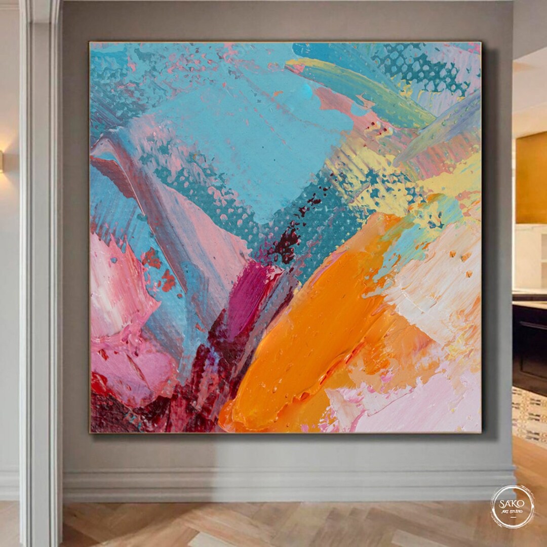 油彩画 秋　　 oil canvas 120cm x 70cm Amazon.com: Oil Painting Landscape Colorful Autumn Forest