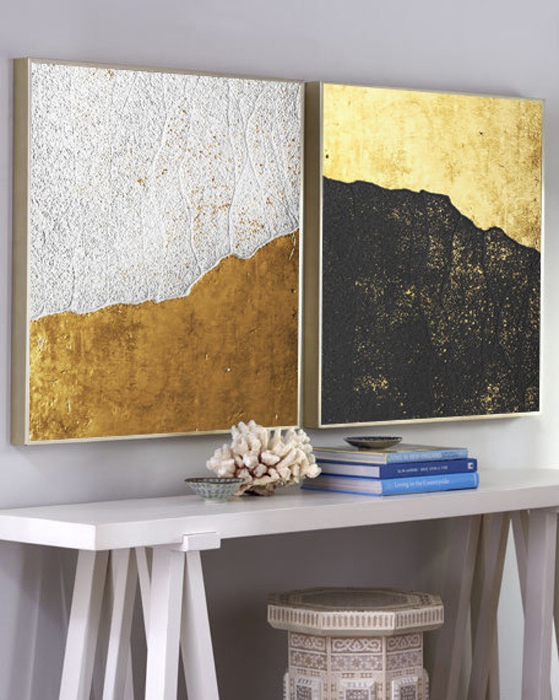 Set of Paintings / Contemporary Art / Handpainted Large Wall Etsy