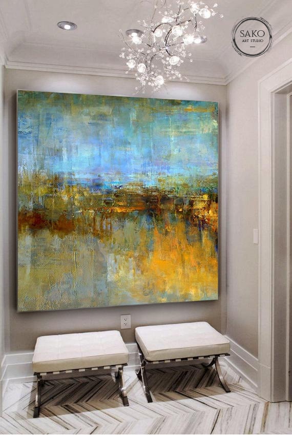 Sunset Painting / Extra Large Wall Art / Abstract Painting / Seascape  Painting / Large Canvas Art / Paintings on Canvas / Oil Painting 