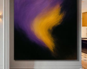 Original Colorful Abstract Acrylic Painting Large Contemporary Wall Art