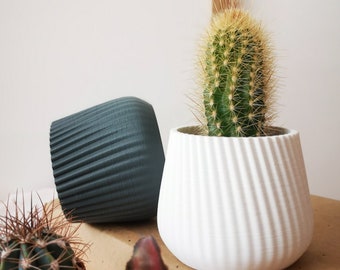 Set of 2 - Nordic Style Plant Based Plastic Planters ,Succulent Planter,Home Decor,Simple Gift, Gift idea, Terrarium