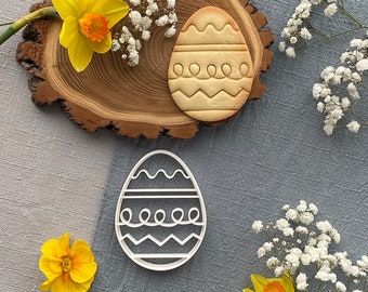 Easter Egg Cookie cutter with Imprint