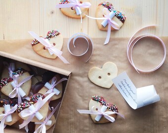 Heart Shape Cookie Cutters for DIY Fortune Cookies