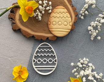 Easter Egg Cookie cutter with Imprint