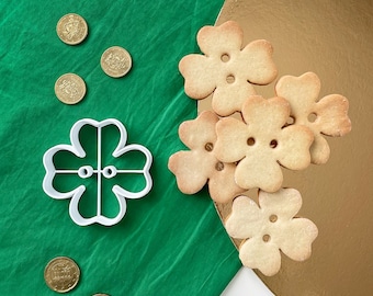 St.Patrick’s DIY fortune cookie, four-feuilles en forme de trèfle à biscuits