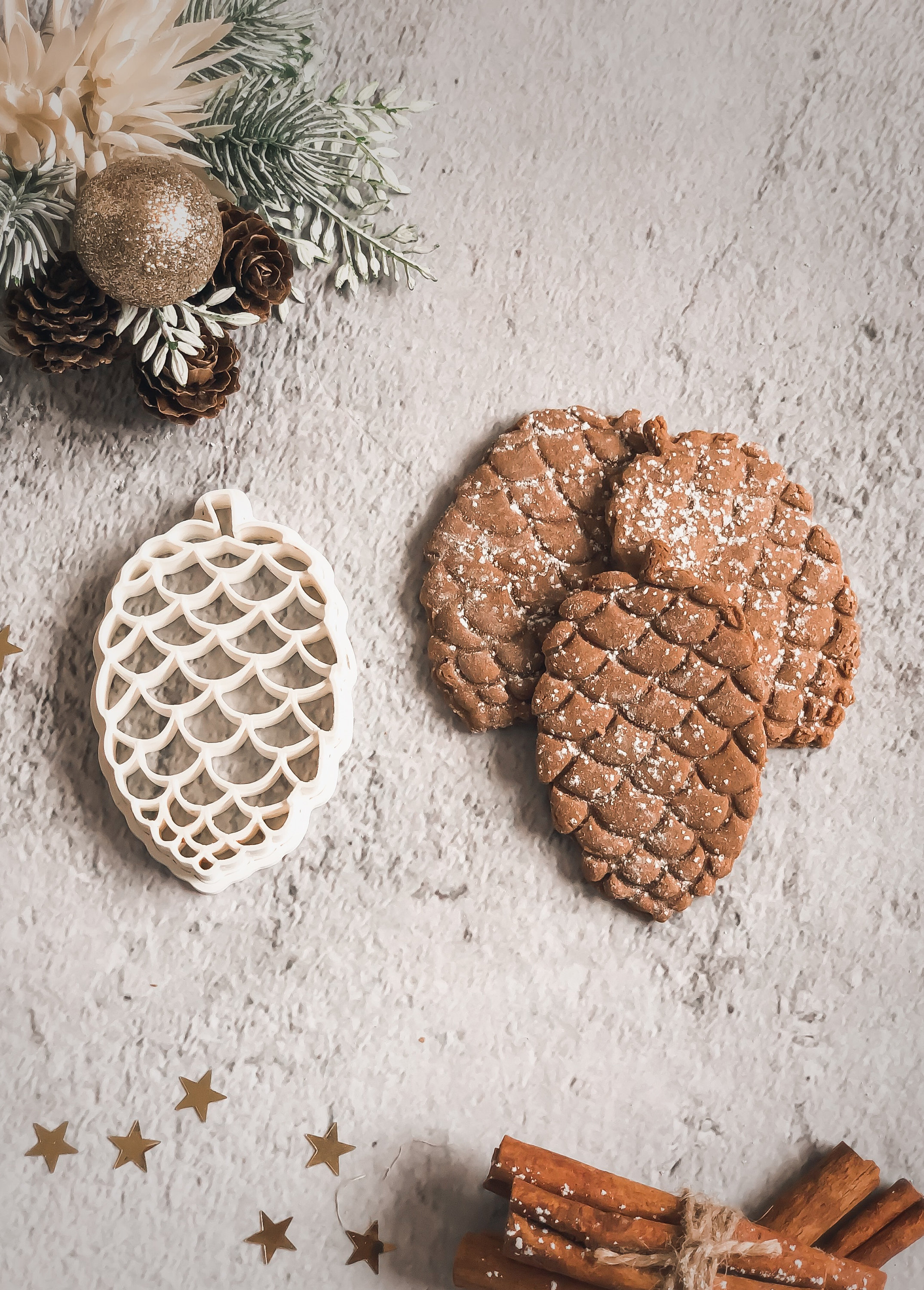 Pine cone cookie cutter