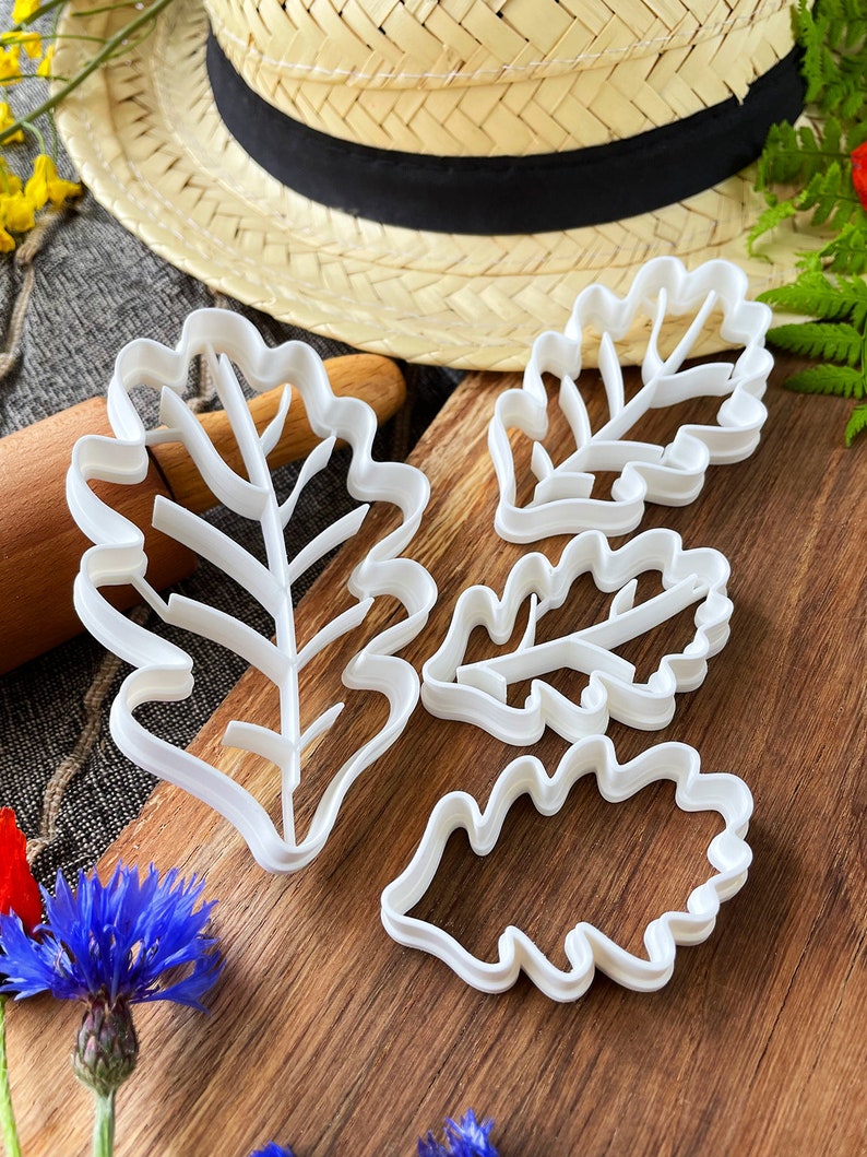 Multiple Size Oak Leaf Cookie Cutters With Imprint and Without Imprint image 4