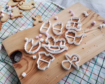 Welcom Baby Cookie Cutter Set, Baby Shower Cookie Cutters , Baby Themed Cookie Cutters , Cookie Cutter Set , Unique Cookie Cutters