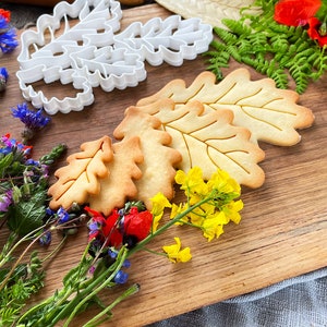 Multiple Size Oak Leaf Cookie Cutters With Imprint and Without Imprint image 3