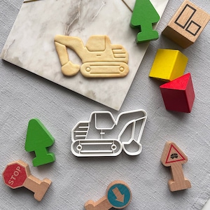 Digger, JCB Excavator Shape Cookie Cutter