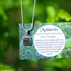 Moldavite pendant, Genuine Moladvite Pendant, Authentic Natural Moldavite pendant, 100% Natural With Certified Gemstone From Czech Republic