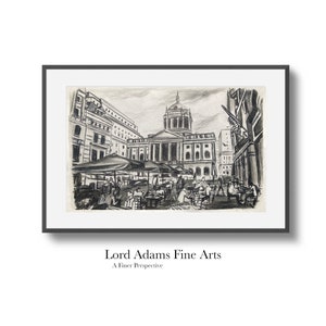 A View of Castle Street | Poster | Print | Fine Art | Architecture | Printable | Sketch | Illustration | Drawing | Ink | Pencil