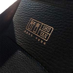 Leatherlike Business Cards, luxurious and unique Calling Cards , Foil press ,blind deboss,blind emboss,Fashionable gold foil edge