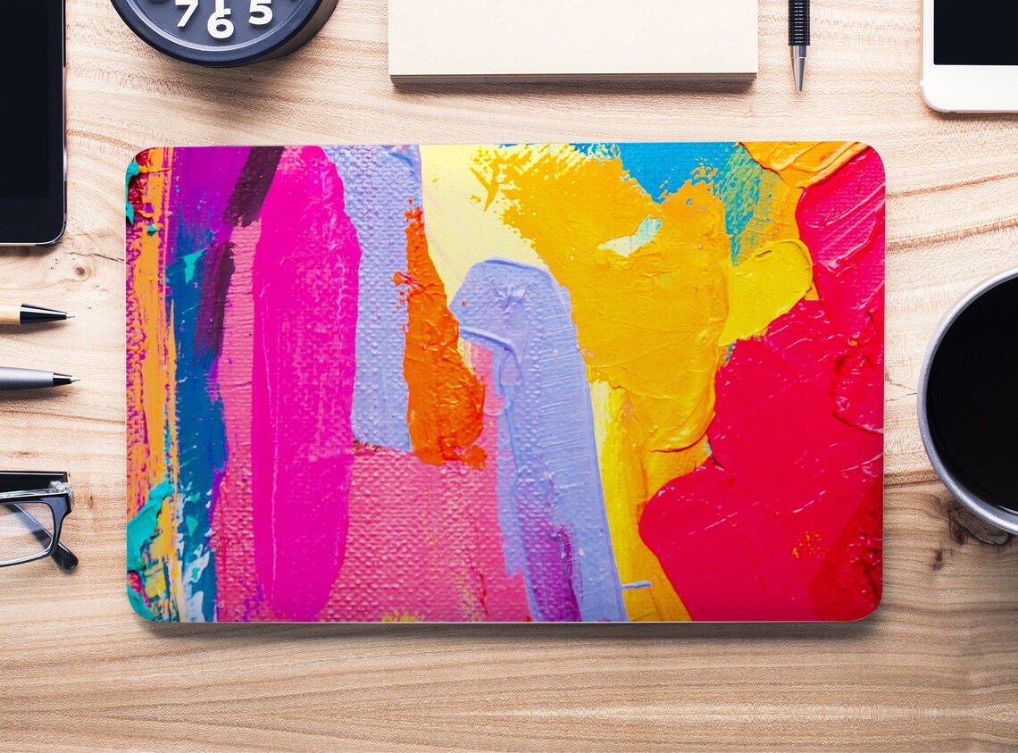Bright Abstract Oil Paint Laptop Skin Macbook Skin Computer Etsy