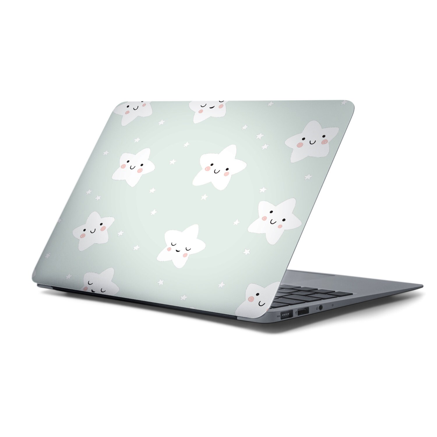 Pastel Cute Baby Kawaii Smiling Stars UNIVERSAL Laptop Skin, Computer ...