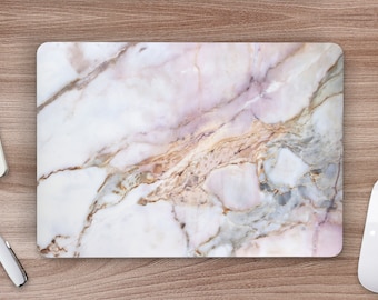 Light Pink Natural Marble Texture Laptop Skin, Macbook Skin, Computer Decal Sticker Full Coverage Laptop Skin