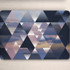 Monochromatische geometrische foto ontwerp universele laptop huid, Macbook skin, computer sticker volledige dekking laptop sticker huid sticker