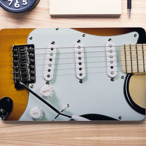 Electric Guitar Pickups Stratocaster Laptop Skin, Macbook Skin, Computer Decal Sticker Full Coverage Laptop Skin
