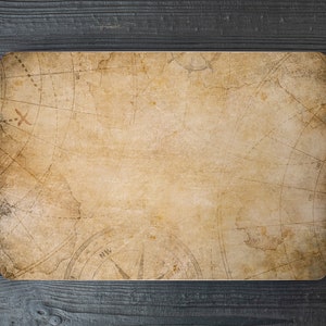 Oude Piraten Grafiek Treasure Map Patroon Laptop Skin, Macbook Skin, Computer Sticker Volledige dekking Universele Laptop Skin