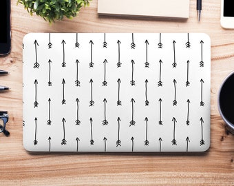 Black & White Hipster Tiny Tattoo Arrows UNIVERSAL Laptop Skin, Computer Skin, Laptop Sticker Decal, Full Coverage Protective Laptop Skin