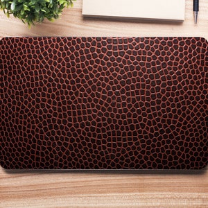Marrone ecopelle Alligator Skin Texture UNIVERSAL Laptop Skin, Computer Skin, Laptop Sticker Decal, Full Coverage Protective Laptop Skin