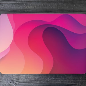 Tinten van roze magenta topografische kaart UNIVERSELE laptop huid, computer huid, laptop sticker sticker, volledige dekking beschermende laptop huid