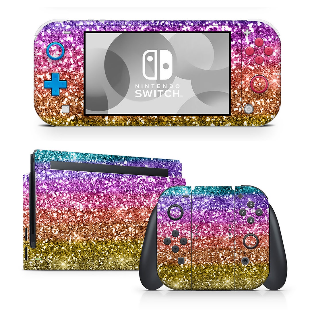 Nintendo Switch 本体 （粉×水色のグラデーションスキンシール貼付 il_1080xN.5909293780_t6lz.jpg