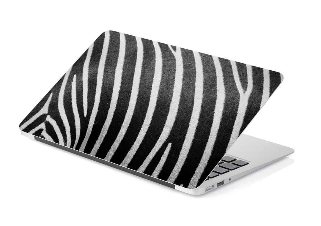 Zebra Animal Fur Print Abstract Closeup Laptop Skin, MacBook Skin ...