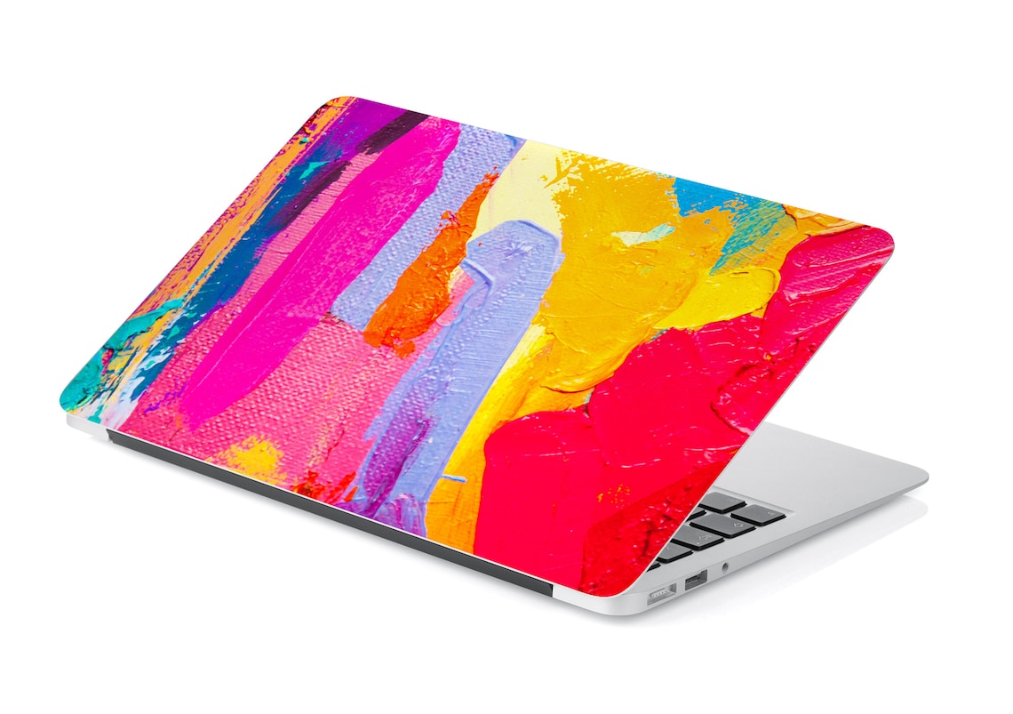 Bright Abstract Oil Paint Laptop Skin Macbook Skin Computer Etsy
