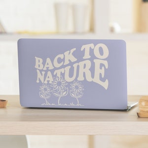 Back to Nature Violet Purple Garden Flowers UNIVERSAL Laptop Skin, Computer Skin, Laptop Sticker Decal, Full Coverage Protective Laptop Skin