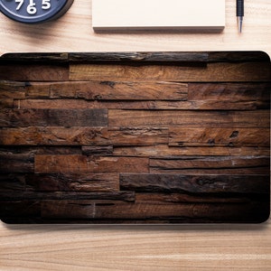 Rustic Wood Grain Paneling Texture Laptop Skin, Macbook Skin, Computer Decal Sticker Full Coverage Laptop Skin