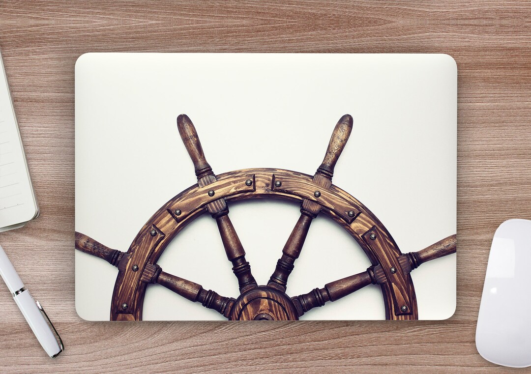 Ship’s Wheel Nautical Boat Captain Skipper UNIVERSAL Laptop Skin ...