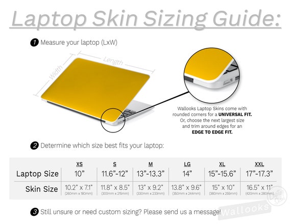 How To Measure A Laptop For A Skin : Universal Fit Laptop Skins / Hold ...