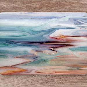Regenbogen Marmor Wirbel abstrakte Laptop-Haut, Macbook Haut, Computer Aufkleber Aufkleber voller Abdeckung Laptop Haut