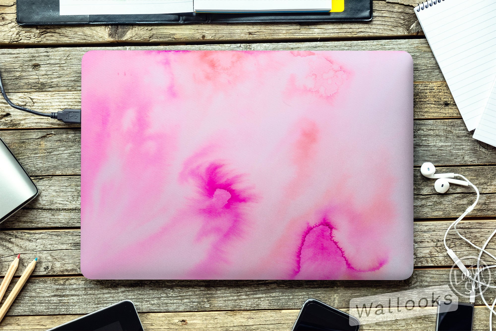 PINK ON PINK Art Universal Laptop Skin, Computer Decal Sticker Full ...
