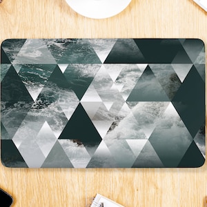 Geometrische B & W Cloud Pattern Design UNIVERSAL Laptop Skin, Macbook Skin, Computer Decal Sticker Volledige dekking Laptop Sticker Skin Decal