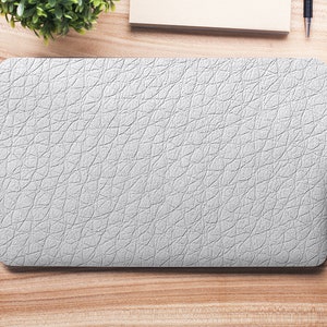 Light Grey Faux Leather Texture Handbag UNIVERSAL Laptop Skin, Computer Skin, Laptop Sticker Decal, Full Coverage Protective Laptop Skin