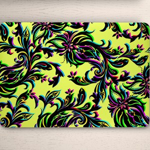 Bright Tribal Floral Leaves Pattern UNIVERSAL Laptop Skin, Macbook Skin, Computer Decal Sticker Full Coverage Laptop Sticker Skin Decal