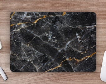 Black Marble Detail Laptop Laptop Skin, Macbook Skin, Computer Decal Sticker Full Coverage Laptop Skin