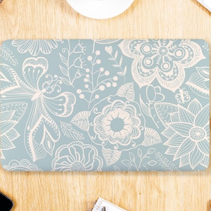 Muted Floral Pattern Leaves and Flowers UNIVERSAL Laptop Skin, Macbook Skin, Computer Decal Sticker Full Coverage Laptop Sticker Skin Decal